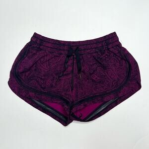 Lululemon Make A Move Shorts Purple Paisley